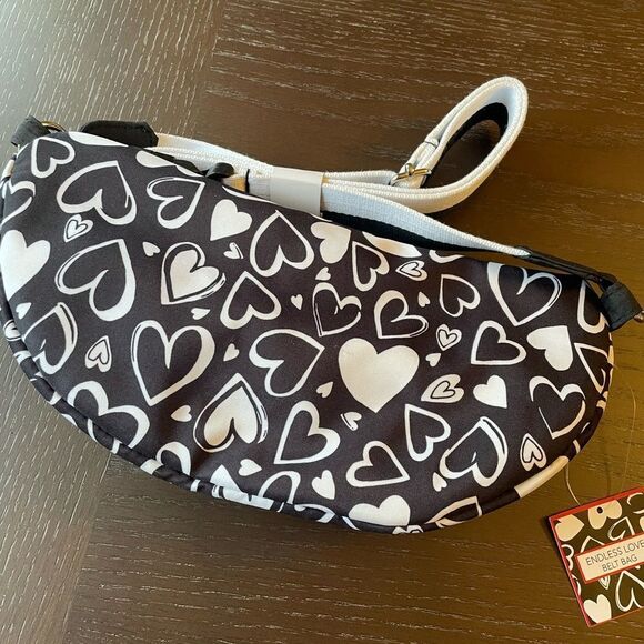 Brighton Love Black and White Womens Adjustable Fanny Pack NWT - Picture 8 of 13